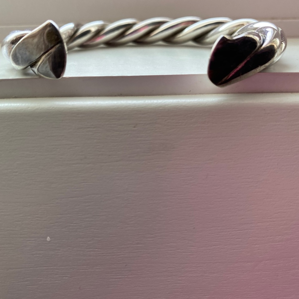 Silpada Silver Solid Heavy Cuff 71/2 - image 4